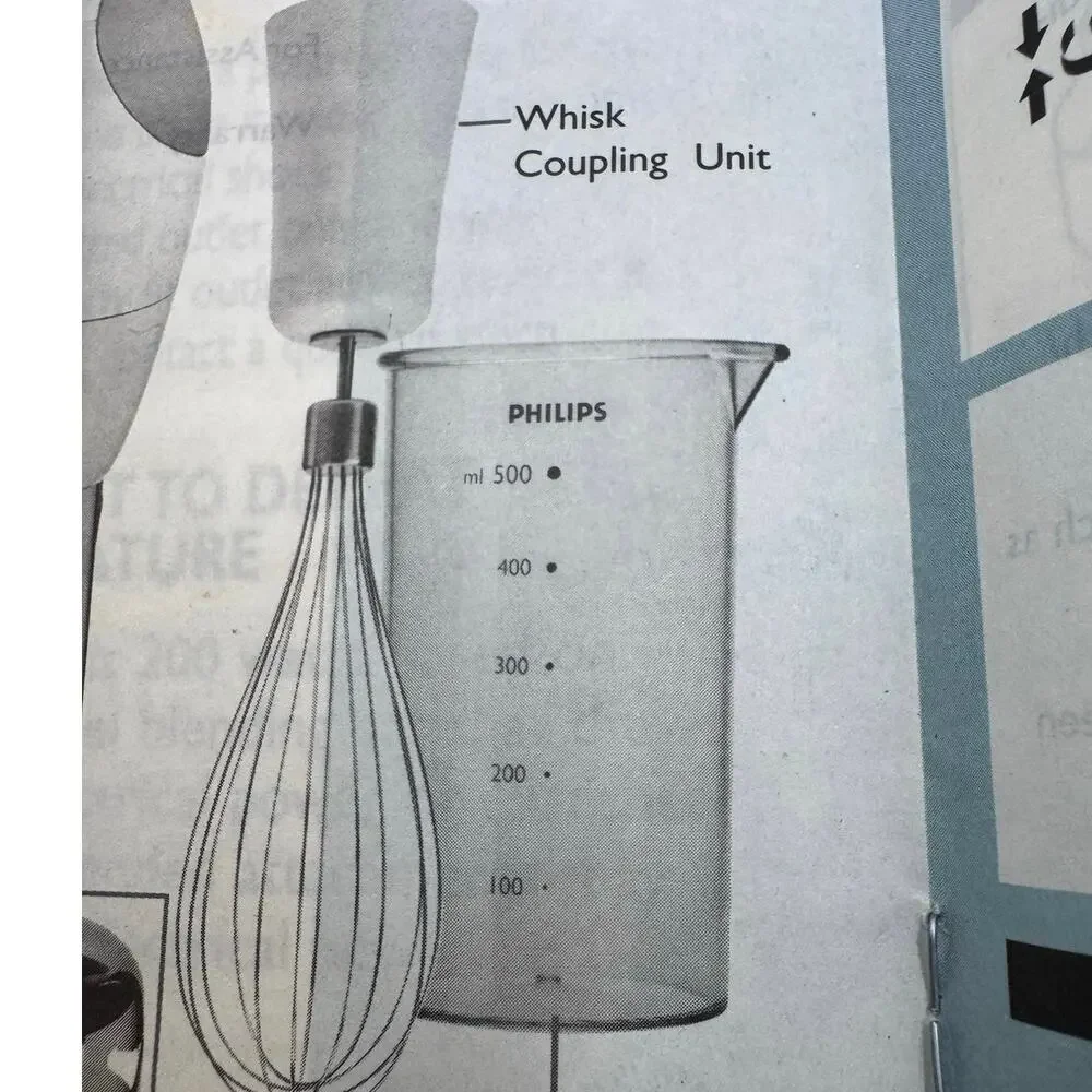 Philips Daily Collection Hand Blender Chopper Set Whisk HR1357 HR1358 300W White